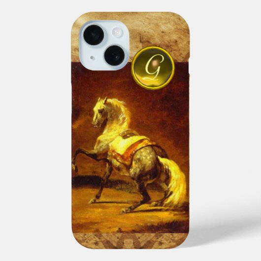 DAPPLED GRAY HORSE MONOGRAM Case-Mate iPhone CASE (Achterkant)