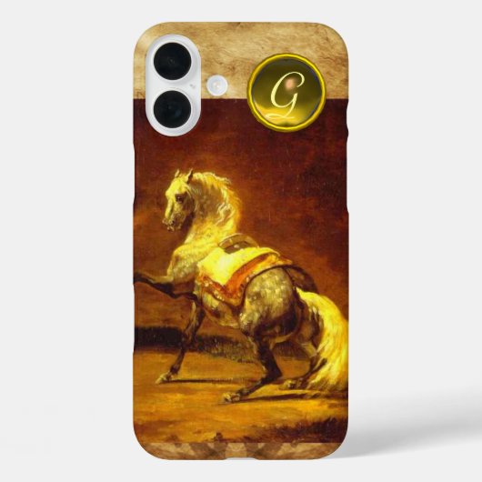 DAPPLED GRAY HORSE MONOGRAM Case-Mate iPhone CASE (Achterkant)