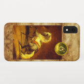 DAPPLED GRAY HORSE MONOGRAM Case-Mate iPhone CASE (Achterkant (horizontaal))