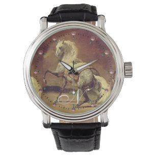 DAPPLED GRAY HORSE Monogram Horloge