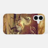 DAPPLED GRAY HORSE MONOGRAM iPhone 16 HOESJE (Achterkant horizontaal)