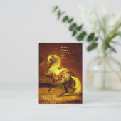 DAPPLED GRAY HORSE Monogram Visitekaartje (Staand voorkant)