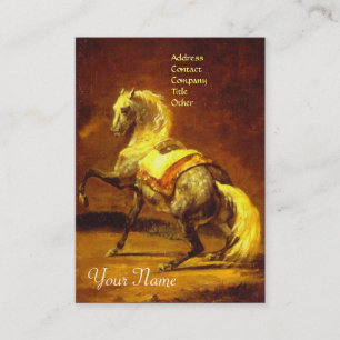 DAPPLED GRAY HORSE Monogram Visitekaartje