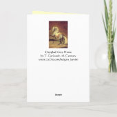 DAPPLED GRAY HORSE PARCHMENT Monogram Notitiekaartje (Achterkant)