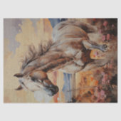 Dappled Grijs Wild Paard Decoupage Tissuepapier (Voorkant)