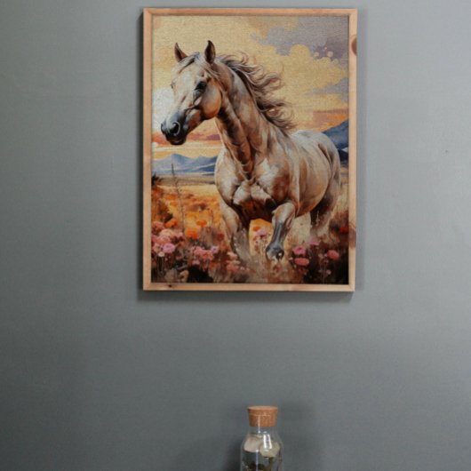 Dappled Grijs Wild Paard Decoupage Tissuepapier