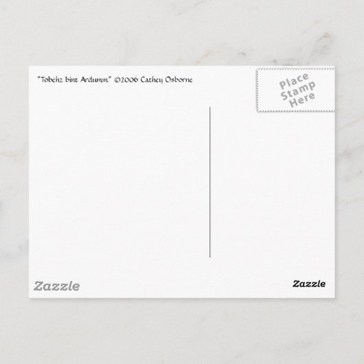 DappledAarabian Mare Briefkaart (Achterkant)