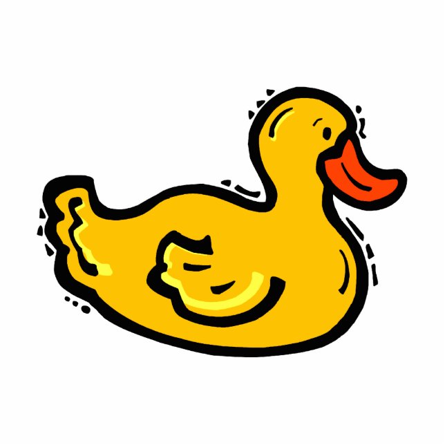 Dappy Duck Staand Fotobeeldje (Voorkant)