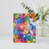 Daqing China Stadsplattegrond Briefkaart (Staand voorkant)