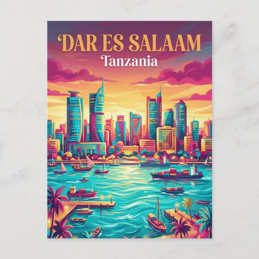 Dar es Salaam haven Tanzania Briefkaart (Voorkant)