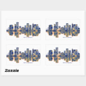 Dar es Salaam Skyline Rechthoekige Sticker (Vel)