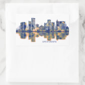 Dar es Salaam Skyline Rechthoekige Sticker (Tas)