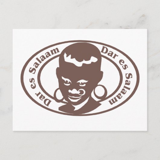 Dar es Salaam Stamp Briefkaart (Voorkant)