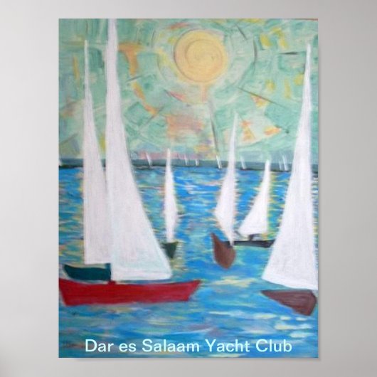 Dar es Salaam Yacht Club, Sailing Regatta Poster (Voorkant)