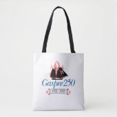 DAR Gaspee250 - Cursief Logo op basisTas Tote Bag (Voorkant)