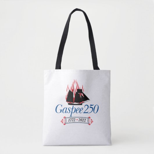 DAR Gaspee250 - Cursief Logo op basisTas Tote Bag (Voorkant)
