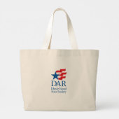 DAR Gaspee250 - Italiaanse Logo op Jumbo-Canvas ta Grote Tote Bag (Achterkant)