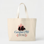 DAR Gaspee250 - Italiaanse Logo op Jumbo-Canvas ta Grote Tote Bag (Voorkant)