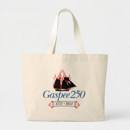 DAR Gaspee250 - Italiaanse Logo op Jumbo-Canvas ta Grote Tote Bag