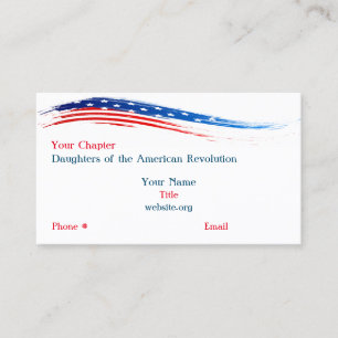 DAR Hoofdstuk Word Art Visitekaartje