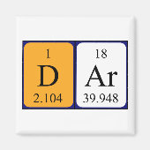 Dar periodiek table name magnet (Voorkant)