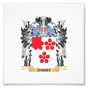 Darby Coat of Arms - Family Crest Foto Afdruk
