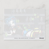 "Darby" Gothic Roller Derby Schaats Girl Briefkaar Briefkaart (Achterkant)