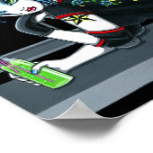 "Darby" Roller Derby Schaats Girl Poster (Hoek)