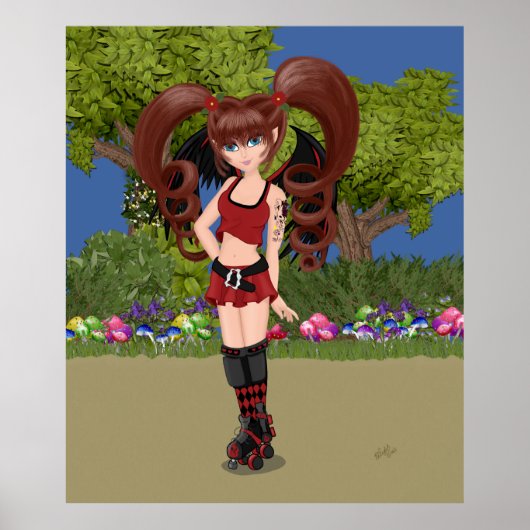 Darby the Roller Derby Fairy Poster (Voorkant)