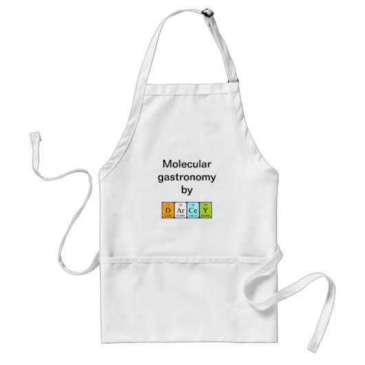 Darcey periodieke table name apron standaard schort (Voorkant)