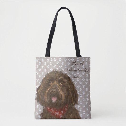 Darcey's Proud Labradoodle moeder <3 Tote Bag (Voorkant)