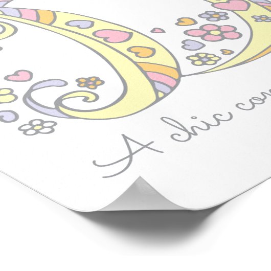 Darcie letter D, dat wil zeggen meisjes poster (Hoek)