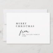 DARCY Black Unieke Boho DIY Modern Vrolijk Kerstfe Feestdagenkaart (Voorkant)