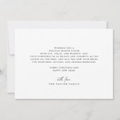 DARCY Black Unieke Boho DIY Modern Vrolijk Kerstfe Feestdagenkaart (Achterkant)