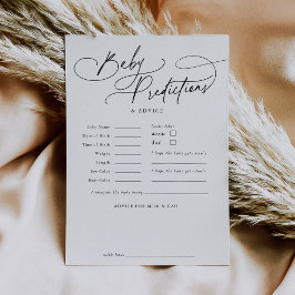 DARCY Boho Baby voorspellingen Baby shower spel Ka Kaart