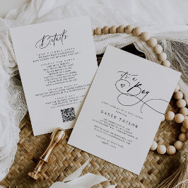 DARCY Classic Zwart Wit Het is een jongen Baby sho Kaart