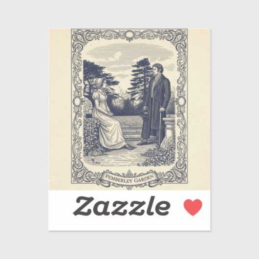 Darcy & Elizabeth scene Sticker (Vel)