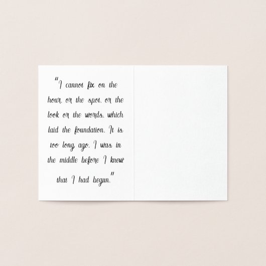 Darcy & Elizabeth Silhouet Folie Kaarten (Binnen)