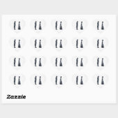 Darcy & Elizabeth silhouet Hart Sticker (Vel)
