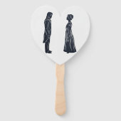 Darcy & Elizabeth silhouettes + quote Handwaaier (Voorkant)