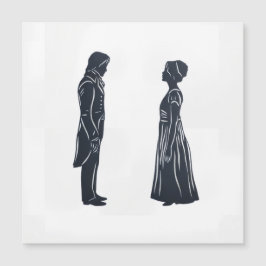 Darcy en Elizabeth Silhouet