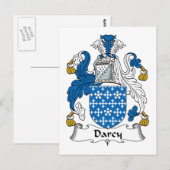 Darcy Family Crest Briefkaart (Voorkant / Achterkant)