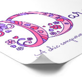 Darcy initiële D doedelkunst naam betekenis Poster (Hoek)