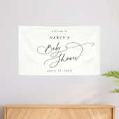 DARCY Minimalist Unique Zwart Wit Baby shower Spandoek