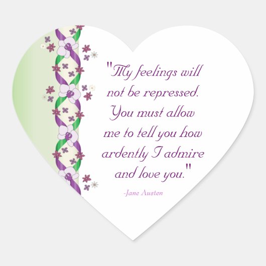 Darcy Quote Bruiloft Sticker (Voorkant)