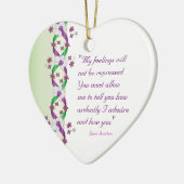Darcy Quote  Ornament (Links)