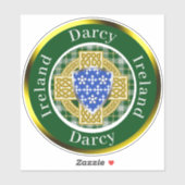 Darcy Shield & Celtic Cross gepersonaliseerd Sticker (Vel)