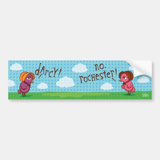 darcy vs. rochester bumper sticker (Voorkant)