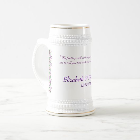 Darcy Wedding Stein Bierpul (Voorkant links)