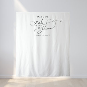 DARCY Zwart Wit Foto Prop Baby shower Achtergrond Wandkleed